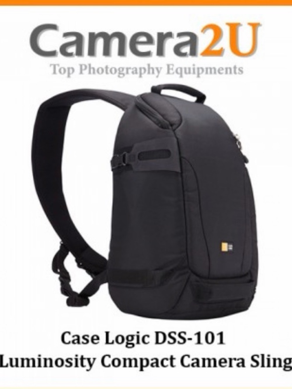 Unisex Case Logic DSS-101 Luminosity Compact DSLR Camera Sling - Black. NWT